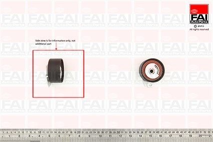 FAI AUTOPARTS įtempiklio skriemulys, paskirstymo diržas T9489